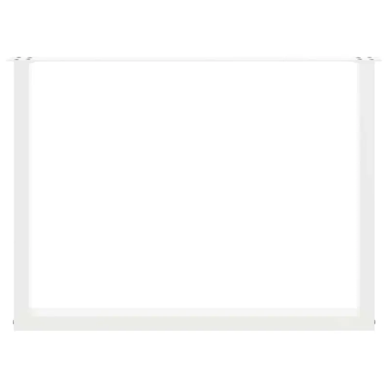 Valgomojo stalo kojelės, 3 vnt., baltos, 100x(72-73) cm, plienas, U formos