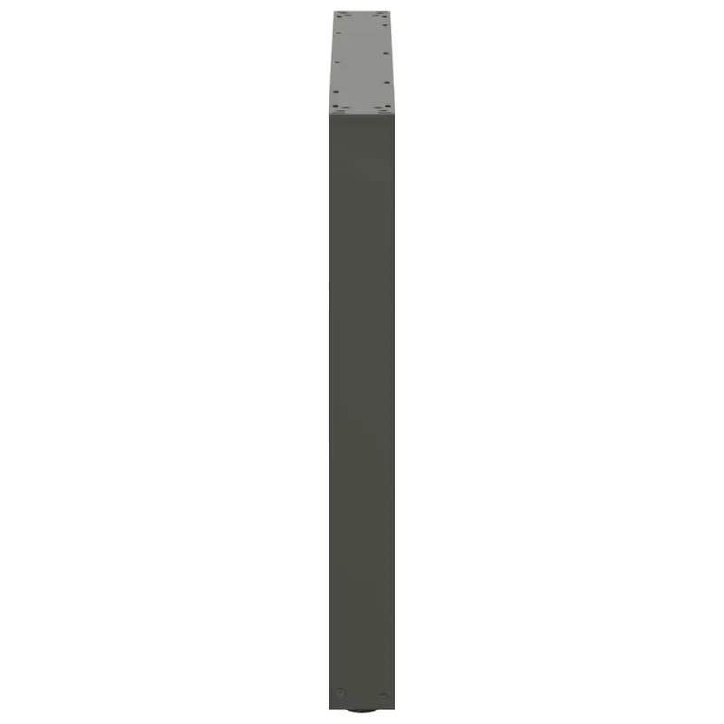 Valgomojo stalo kojos, U formos, 3 vnt., antracito spalvos, 100x(72-73) cm, plienas