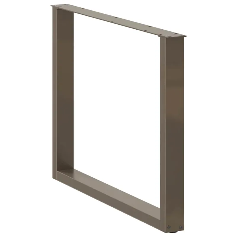 Valgomojo stalo kojelės, U formos, 3 vnt., natūralus plienas, 100 x (72-73) cm, plienas