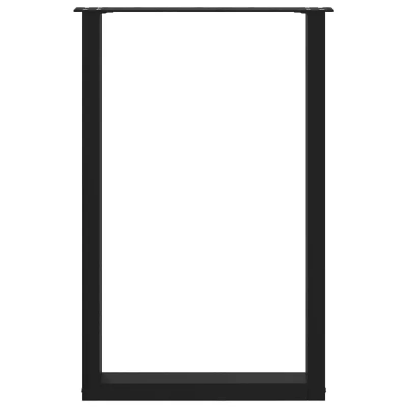 Baro stalo kojos, U formos, 2 vnt., juodos, 60x(90-91) cm, plienas