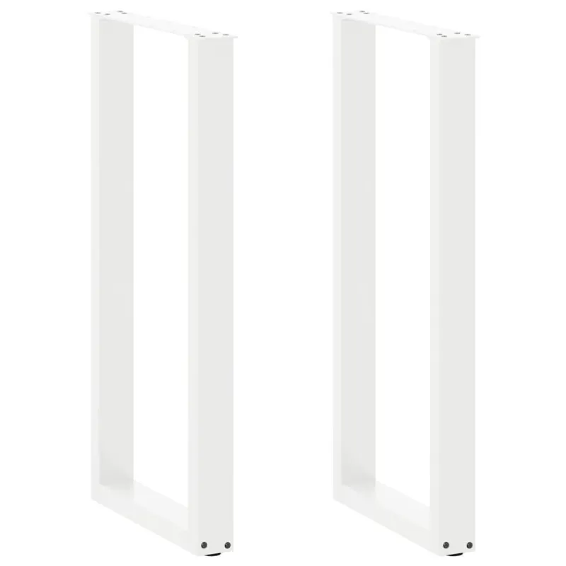 Baro stalo kojos, U formos, 2 vnt., baltos, 40x(100-101) cm, plienas