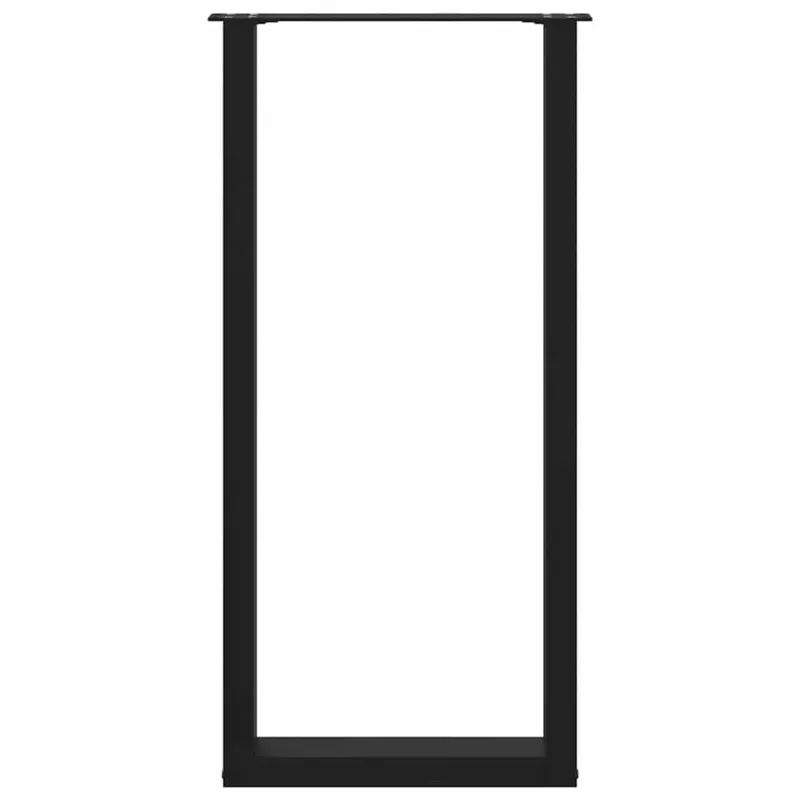 Baro stalo kojos, U formos, 2 vnt., juodos, 50x(100-101) cm, plienas