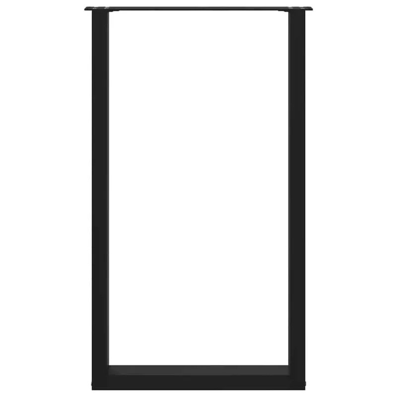Baro stalo kojos, U formos, 2 vnt., juodos, 60x(100-101) cm, plienas