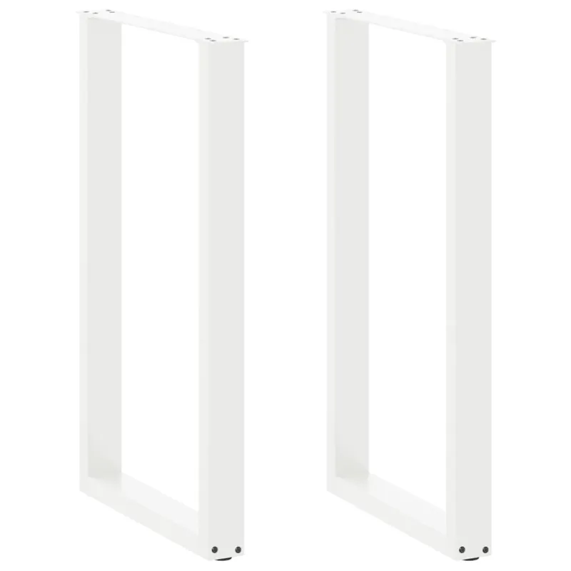 Baro stalo kojos, U formos, 2 vnt., baltos, 60x(100-101) cm, plienas