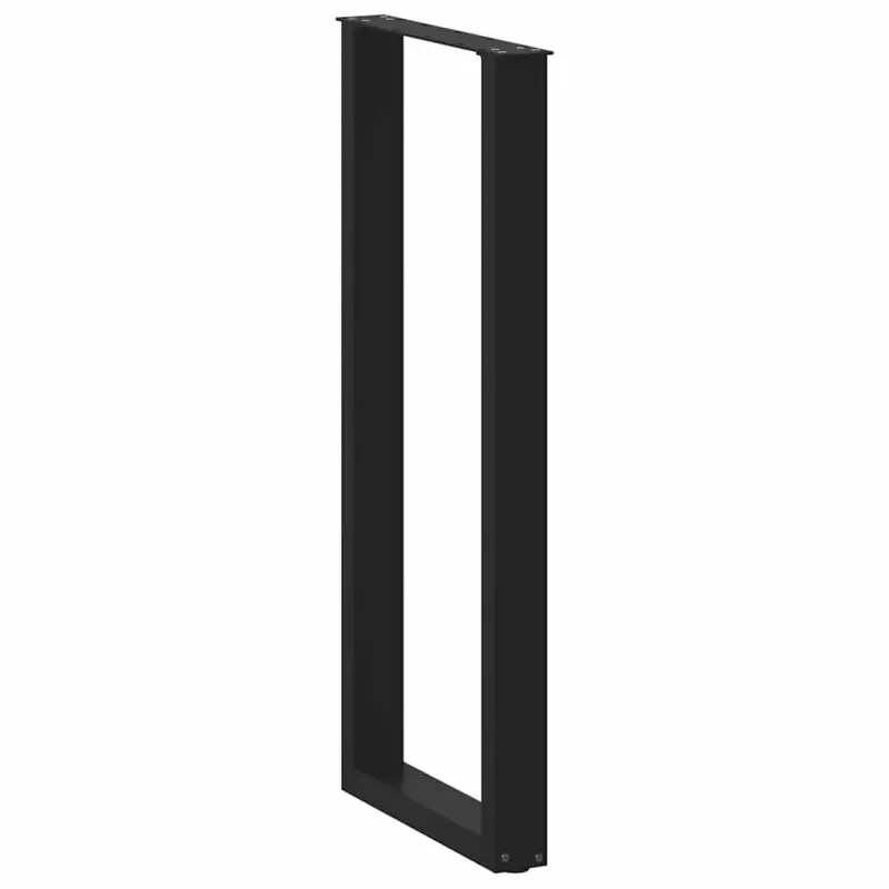 Baro stalo kojos, U formos, 2 vnt., juodos, 40x(110-111) cm, plienas