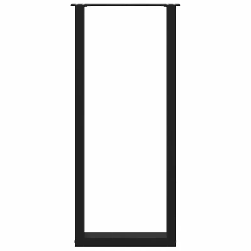Baro stalo kojos, U formos, 2 vnt., juodos, 40x(110-111) cm, plienas