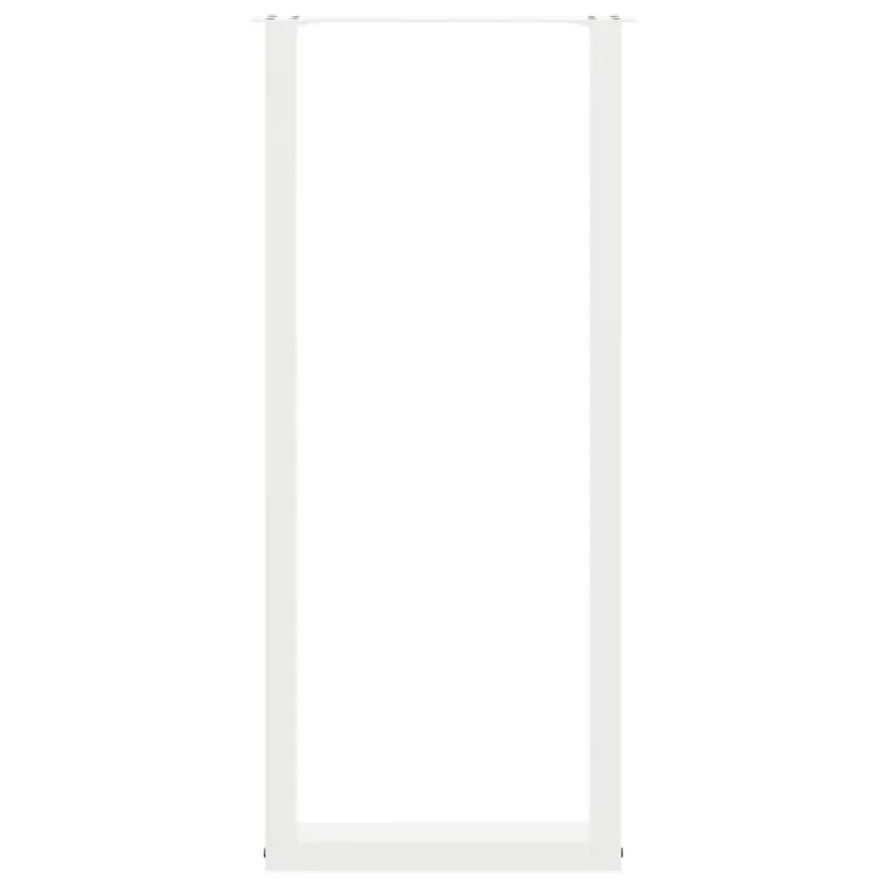 Baro stalo kojos, U formos, 2 vnt., baltos, 40x(110-111) cm, plienas