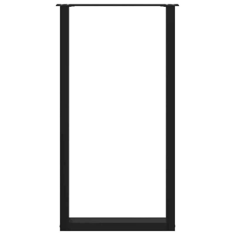 Baro stalo kojos, U formos, 2 vnt., juodos, 60x(110-111) cm, plienas