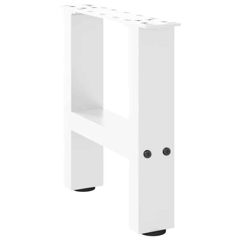 Kavos staliuko kojelės, baltos, 2 vnt., 30x(30-31) cm, plienas