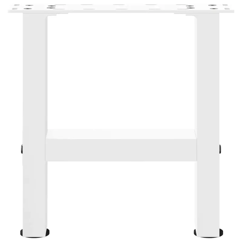 Kavos staliuko kojelės, baltos, 2 vnt., 30x(30-31) cm, plienas