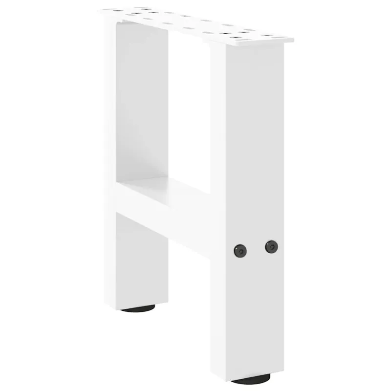 Kavos staliuko kojelės, baltos, 2 vnt., 40x(30-31) cm, plienas