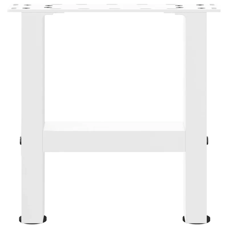 Kavos staliuko kojelės, baltos, 2 vnt., 40x(30-31) cm, plienas