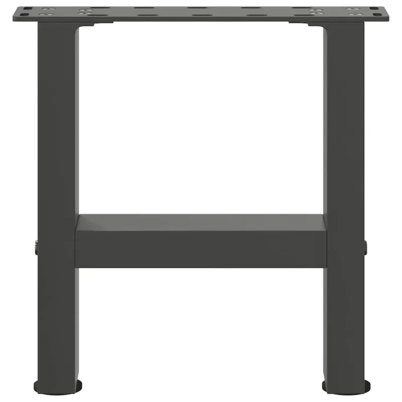 Kavos staliuko kojos, antracito spalvos, 2 vnt., 40x(30-31) cm, plienas
