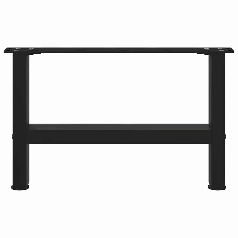 Kavos staliuko kojelės, juodos, 2 vnt., 50x(30-31) cm, plienas