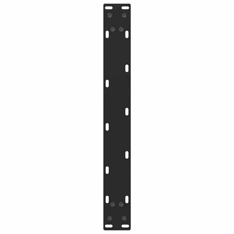Kavos staliuko kojelės, juodos, 2 vnt., 50x(30-31) cm, plienas