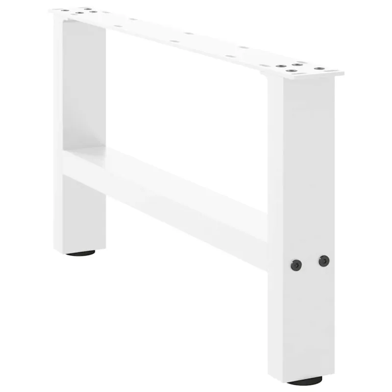 Kavos staliuko kojelės, baltos, 2 vnt., 60x(30-31) cm, plienas