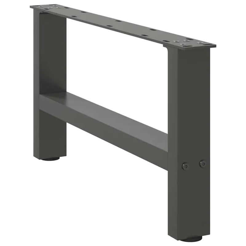 Kavos staliuko kojos, antracito spalvos, 2 vnt., 60x(30-31) cm, plienas