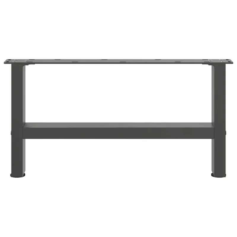 Kavos staliuko kojos, antracito spalvos, 2 vnt., 60x(30-31) cm, plienas