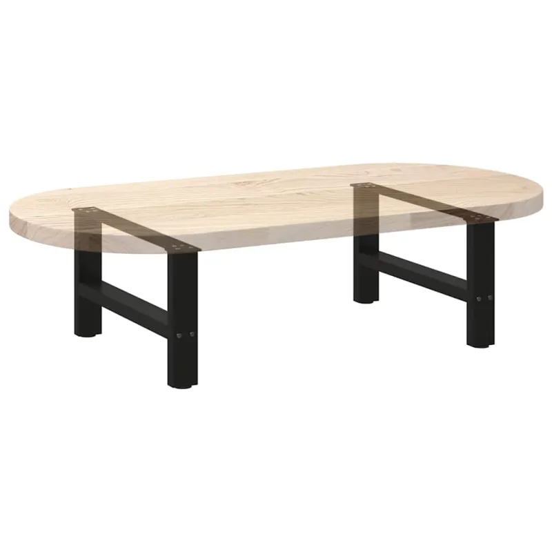 Kavos staliuko kojelės, juodos, 2 vnt., 70x(30-31) cm, plienas