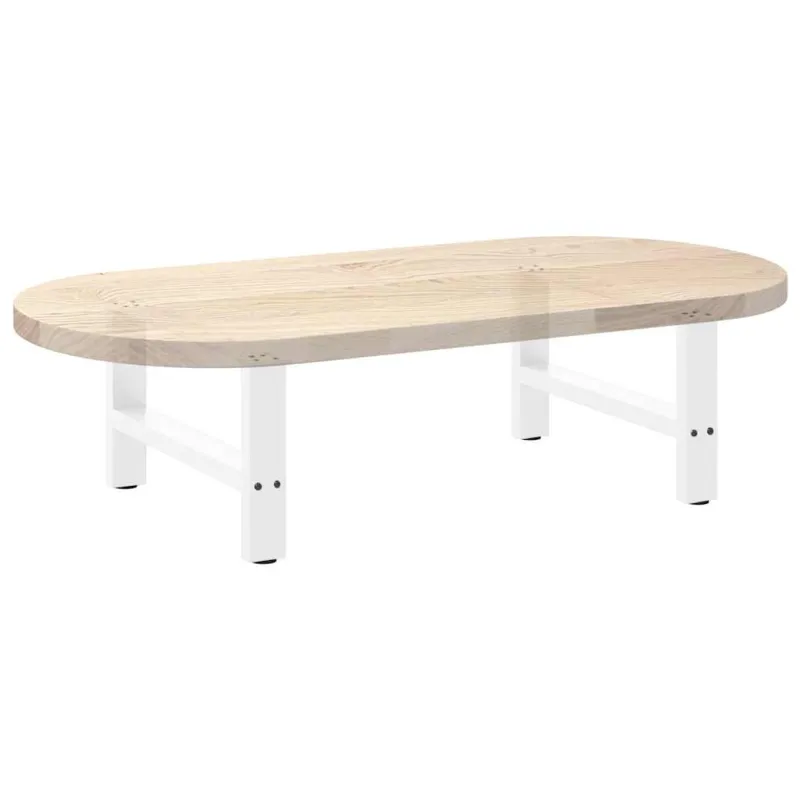 Kavos staliuko kojelės, baltos, 2 vnt., 70x(30-31) cm, plienas