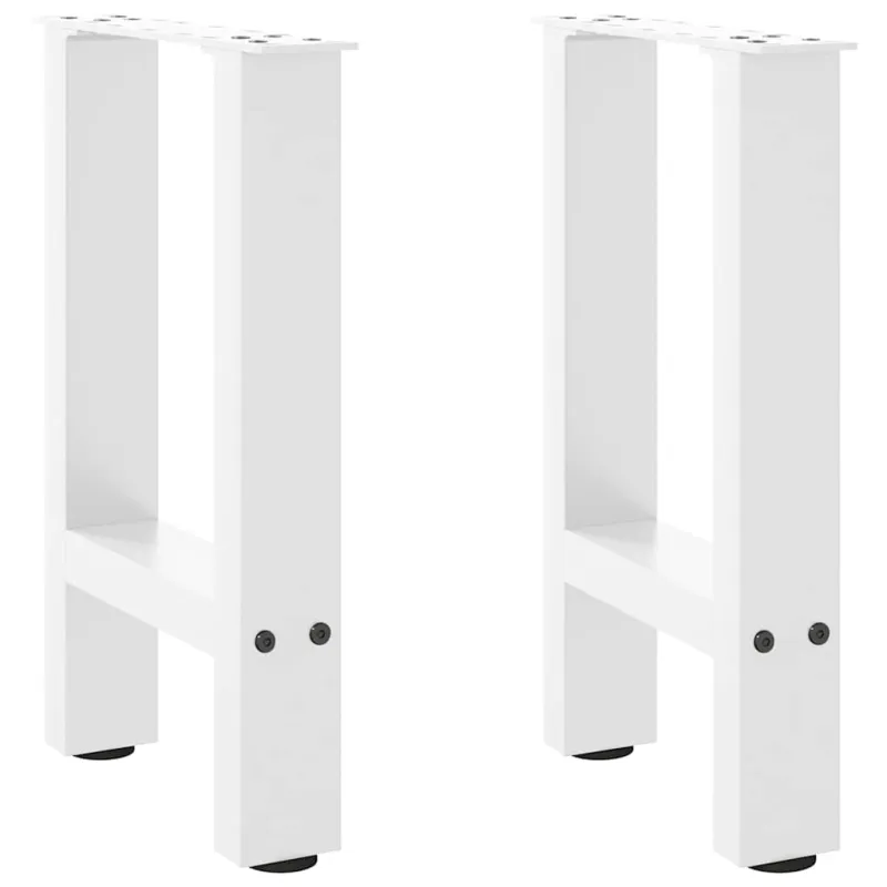 Kavos staliuko kojelės, baltos, 2 vnt., 28x(42-43) cm, plienas