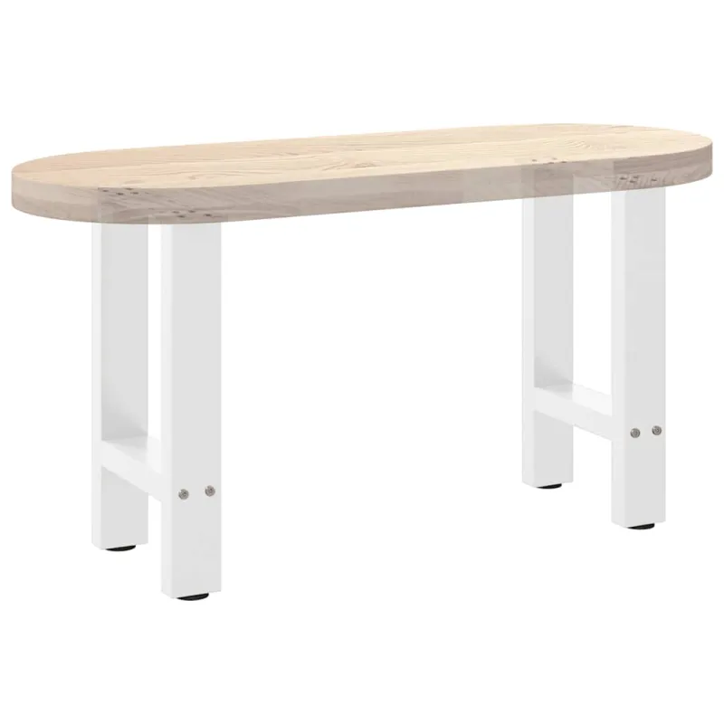 Kavos staliuko kojelės, baltos, 2 vnt., 28x(42-43) cm, plienas