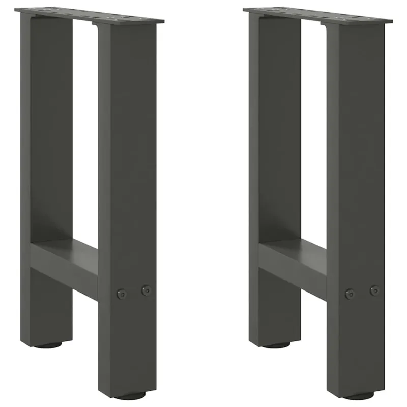 Kavos staliuko kojos, antracito spalvos, 2 vnt., 28x(42-43) cm, plienas