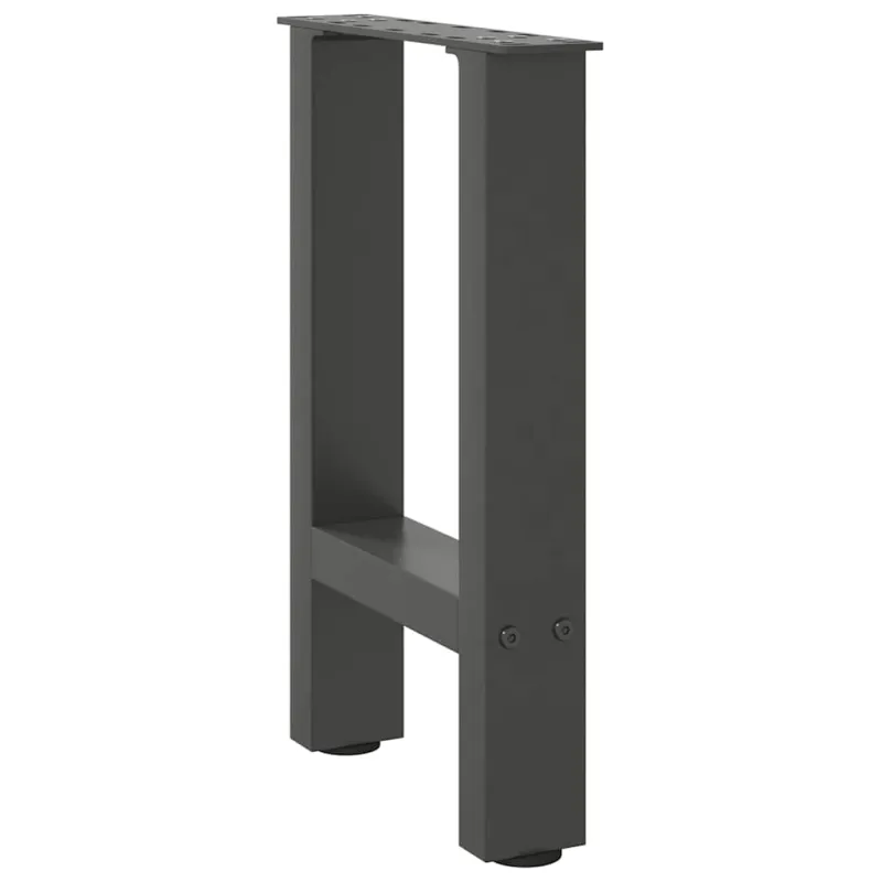 Kavos staliuko kojos, antracito spalvos, 2 vnt., 28x(42-43) cm, plienas