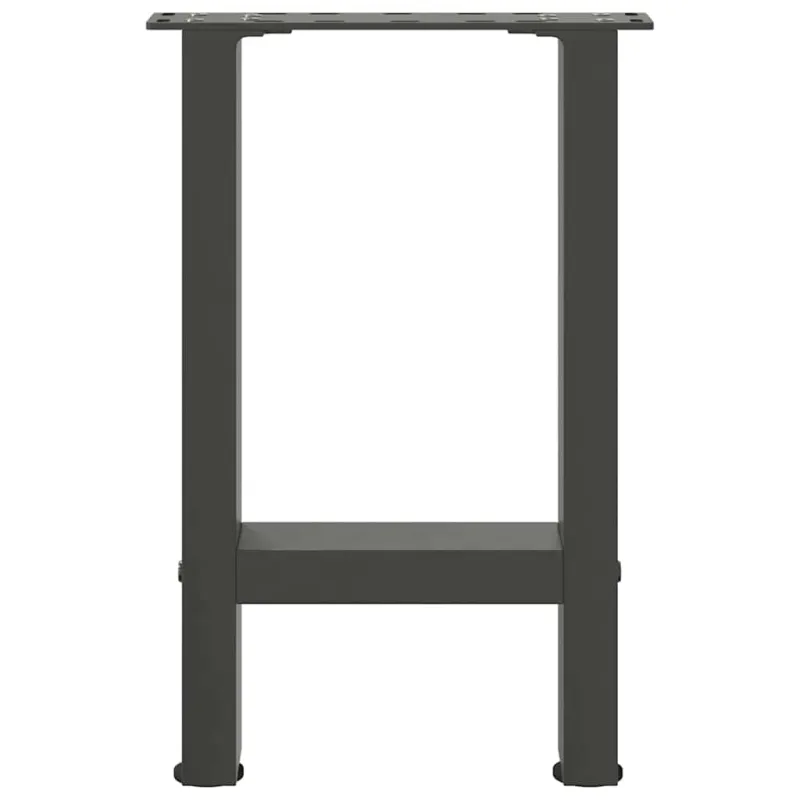 Kavos staliuko kojos, antracito spalvos, 2 vnt., 28x(42-43) cm, plienas