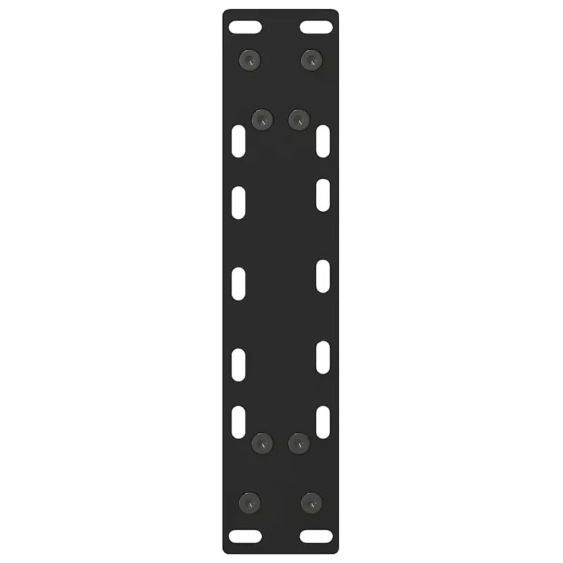 Kavos staliuko kojelės, juodos, 2 vnt., 38x(42-43) cm, plienas