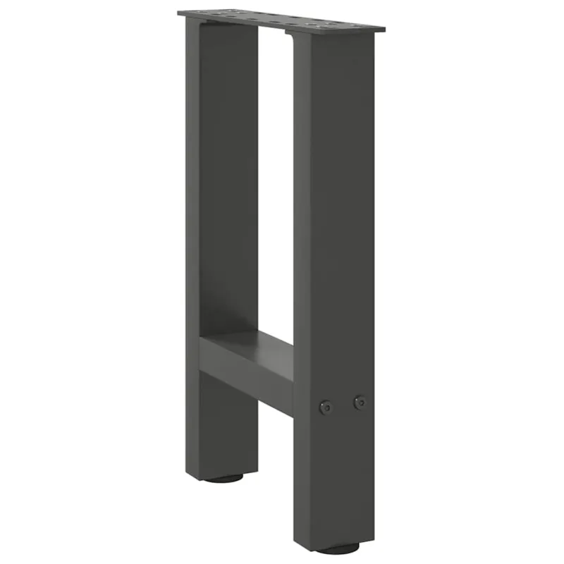 Kavos staliuko kojos, antracito spalvos, 2 vnt., 38x(42-43) cm, plienas