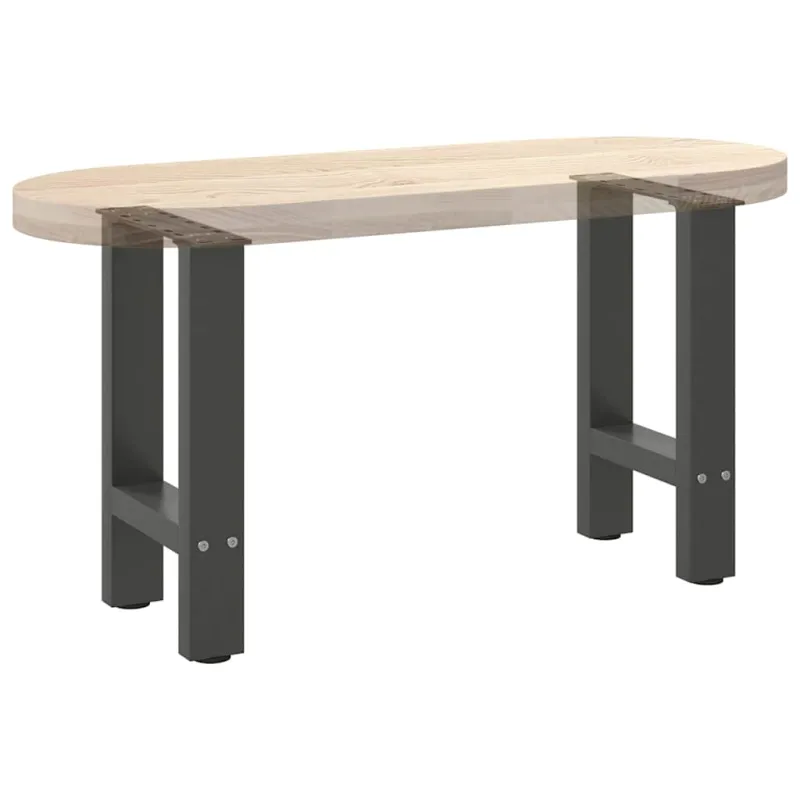 Kavos staliuko kojos, antracito spalvos, 2 vnt., 38x(42-43) cm, plienas