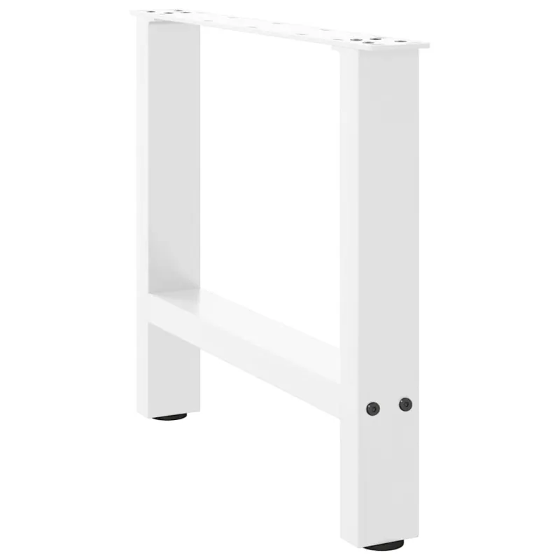 Kavos staliuko kojelės, baltos, 2 vnt., 50x(42-43) cm, plienas