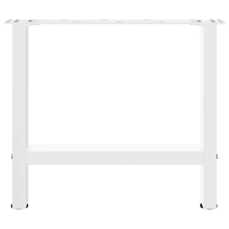 Kavos staliuko kojelės, baltos, 2 vnt., 50x(42-43) cm, plienas