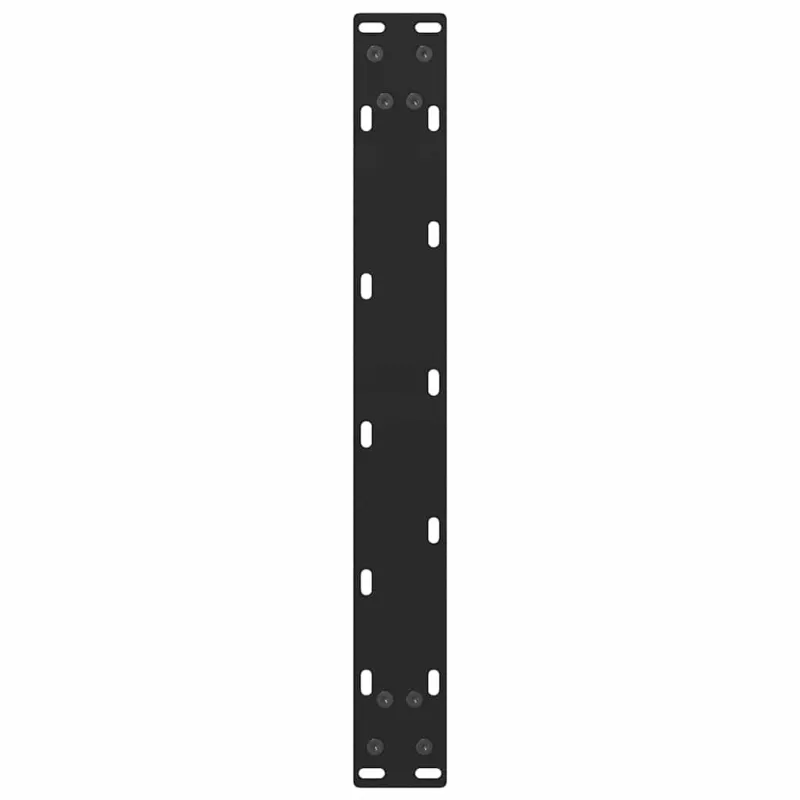 Kavos staliuko kojelės, juodos, 2 vnt., 60x(42-43) cm, plienas