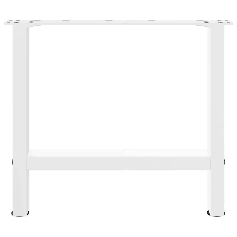 Kavos staliuko kojelės, baltos, 2 vnt., 60x(42-43) cm, plienas