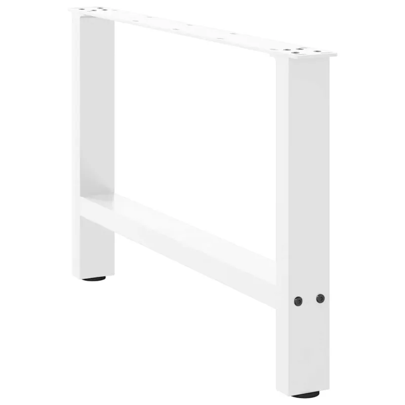 Kavos staliuko kojelės, baltos, 2 vnt., 70x(42-43) cm, plienas