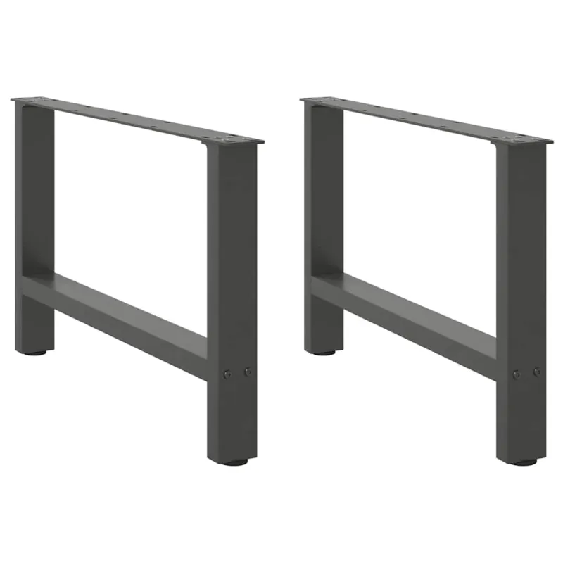 Kavos staliuko kojos, antracito spalvos, 2 vnt., 70x(42-43) cm, plienas