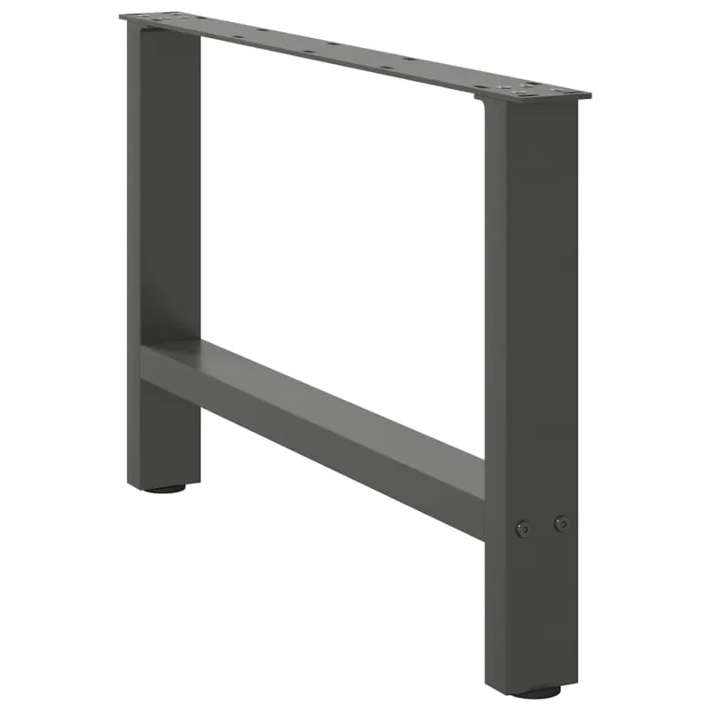 Kavos staliuko kojos, antracito spalvos, 2 vnt., 70x(42-43) cm, plienas