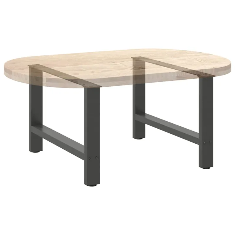 Kavos staliuko kojos, antracito spalvos, 2 vnt., 70x(42-43) cm, plienas