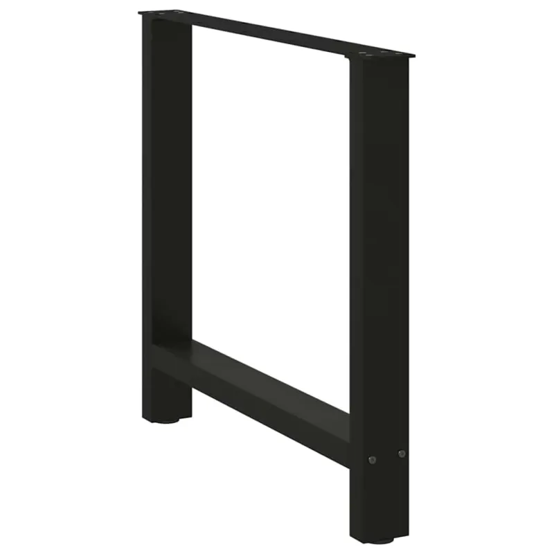 Valgomojo stalo kojos, juodos, 2 vnt., 70x(72-73) cm, plienas