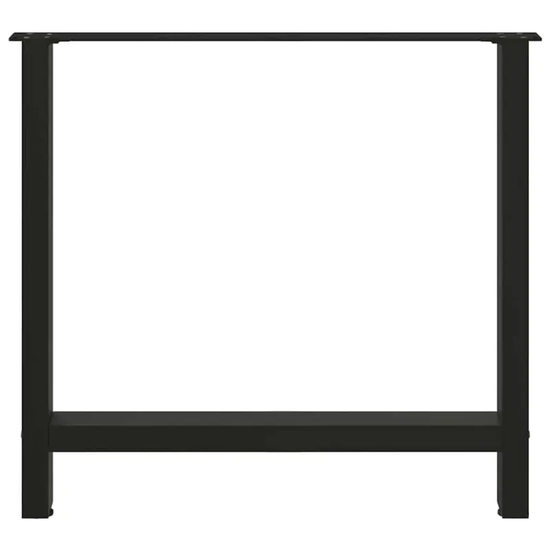 Valgomojo stalo kojos, juodos, 2 vnt., 70x(72-73) cm, plienas