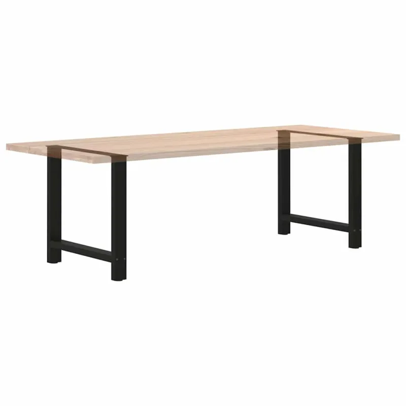 Valgomojo stalo kojos, juodos, 2 vnt., 70x(72-73) cm, plienas
