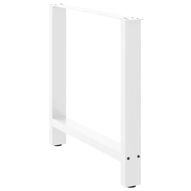 Valgomojo stalo kojos, baltos, 2 vnt., 70x(72-73) cm, plienas