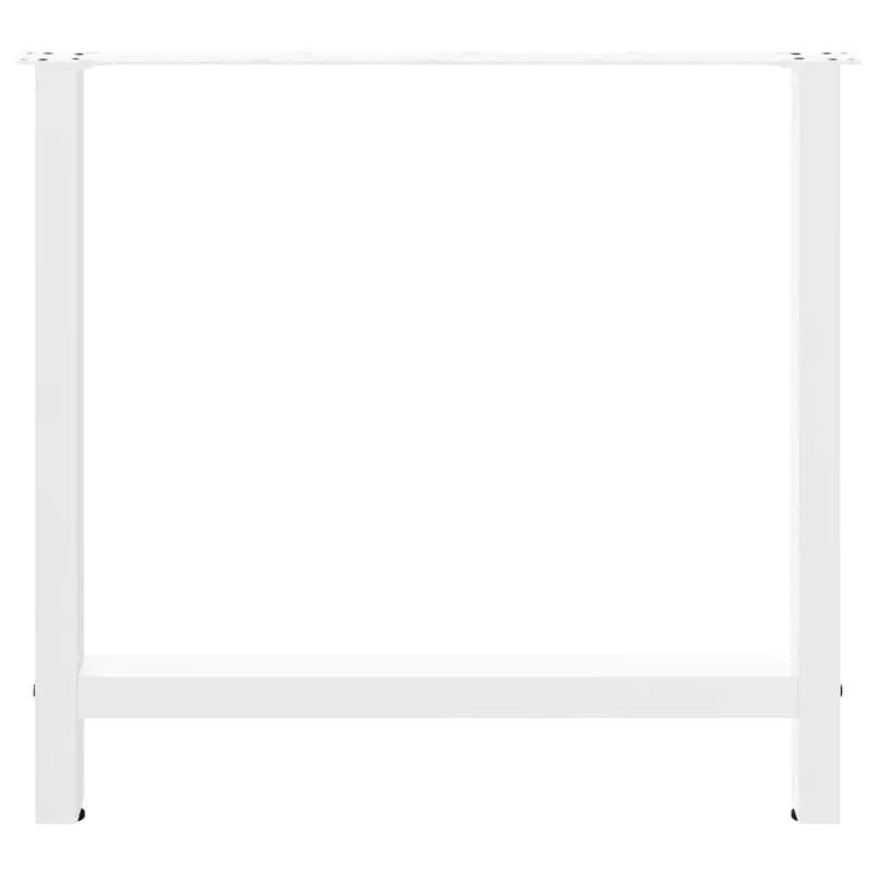 Valgomojo stalo kojos, baltos, 2 vnt., 70x(72-73) cm, plienas