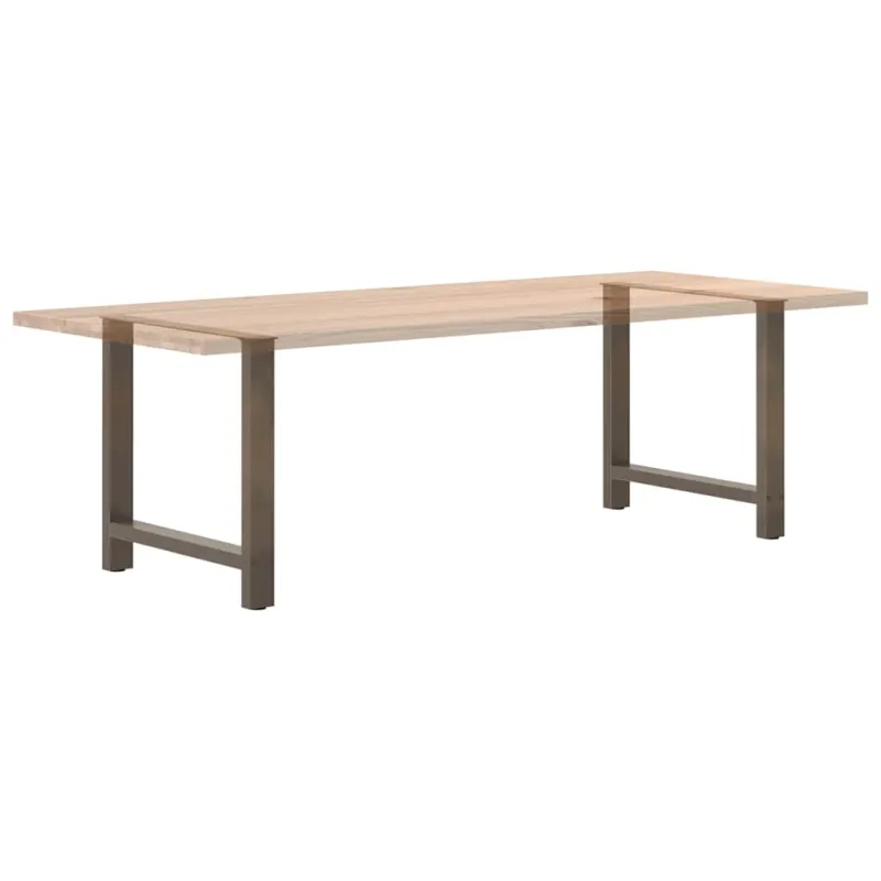 Valgomojo stalo kojos, 2 vnt., 70x(72-73) cm, natūralus plienas