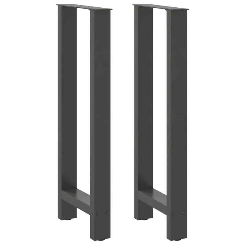 Baro stalo kojos, antracito spalvos, 2 vnt., 40x(100-101) cm, plienas