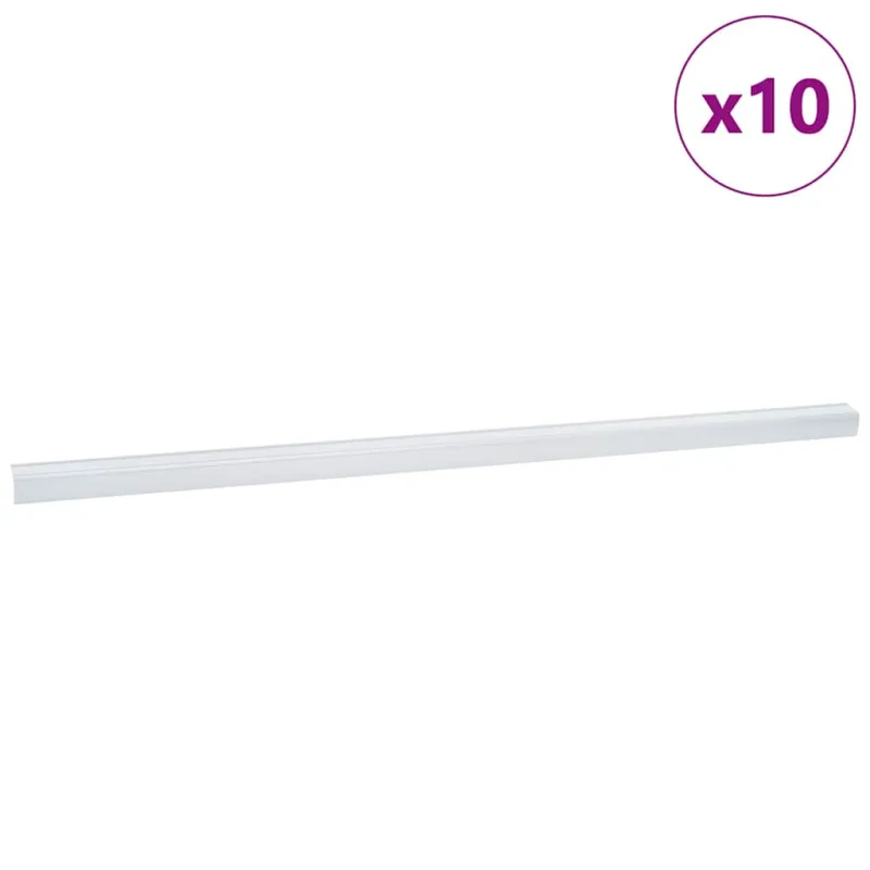 Laiptų profiliai 10 pcs Sidabro 67 x 3.5 x 3 cm Aliuminis