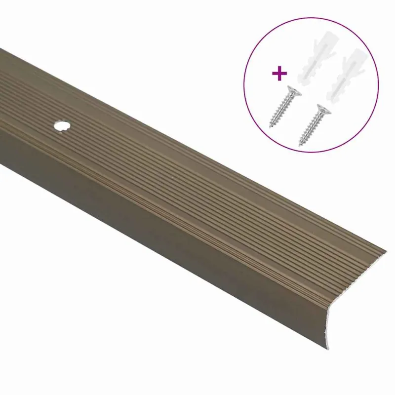 Laiptų profiliai 30 pcs Ruda 67 x 3 x 2 cm Aliuminis