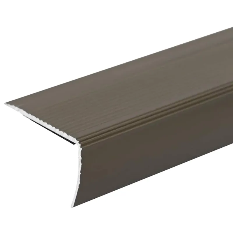 Laiptų profiliai 10 pcs Ruda 67 x 3.5 x 3 cm Aliuminis